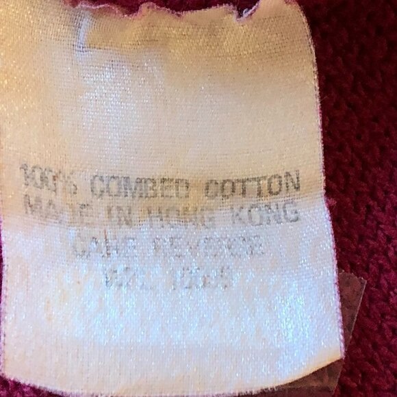 Vintage Titleist Men's Cotton Sweater Vest Extra Large Cranberry Red Golf Vest - Picture 7 of 7